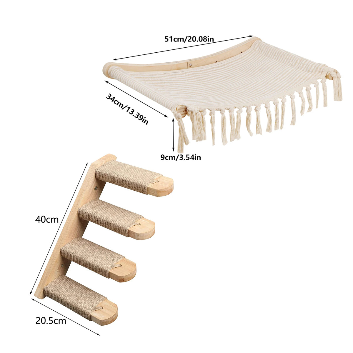 Wall-Mounted Cat Climbing Furniture & Hammocks