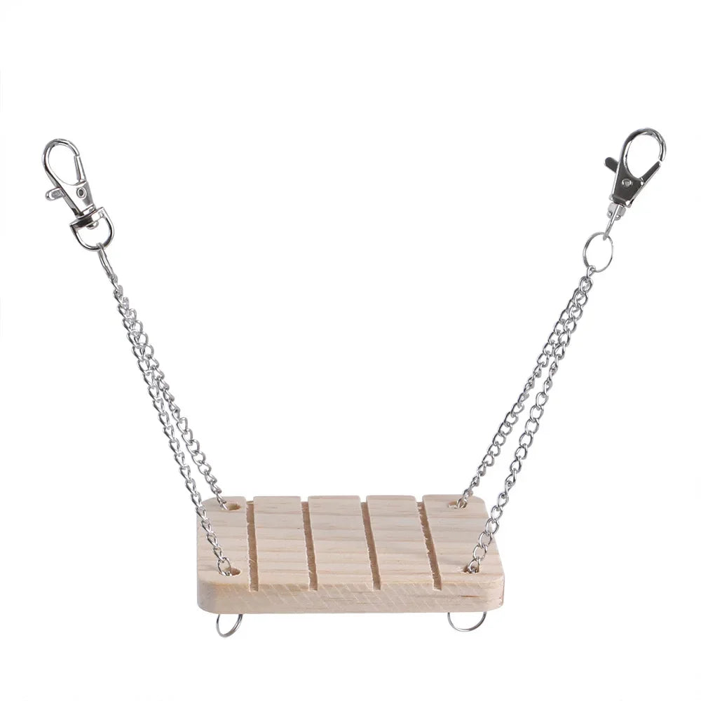 Wooden Molar & Play Toy Set for Small Pets