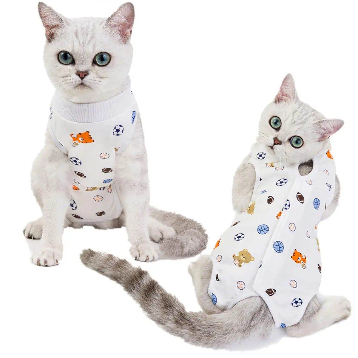Combinaison de récupération post-opératoire pour chats et petits chiens