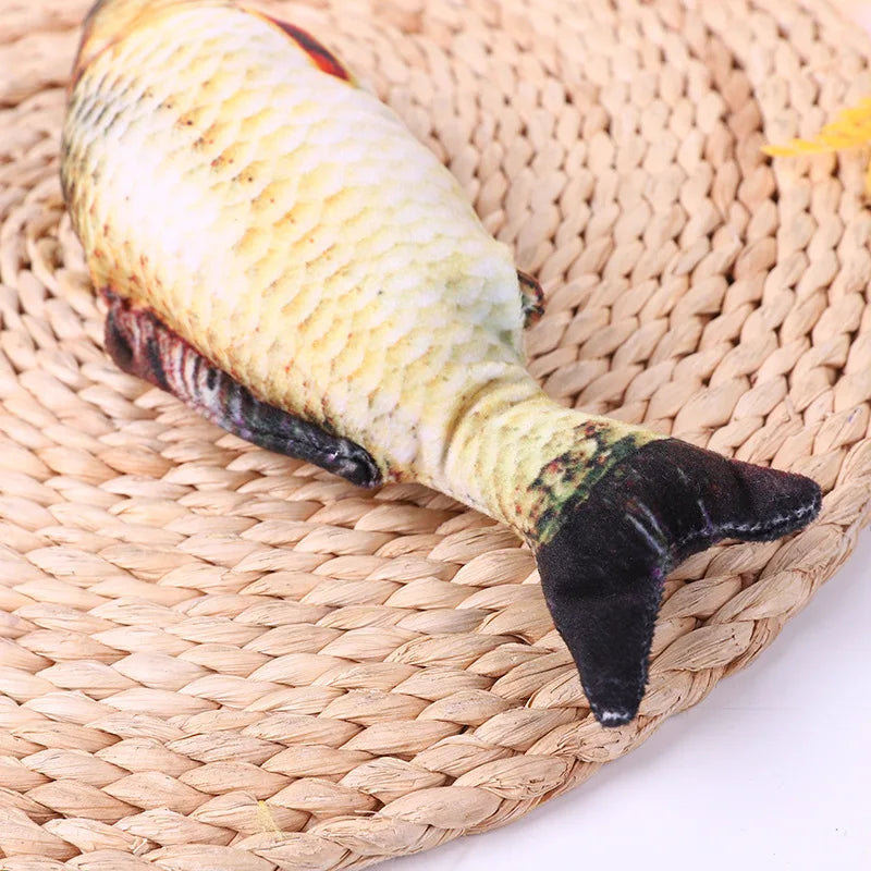 Realistic Plush Fish Cat Toy Pillow