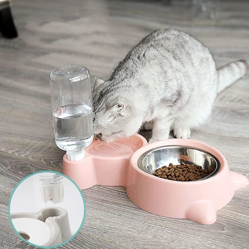 Gravity Pet Water & Food Dispenser Station – For Cats & Dogs