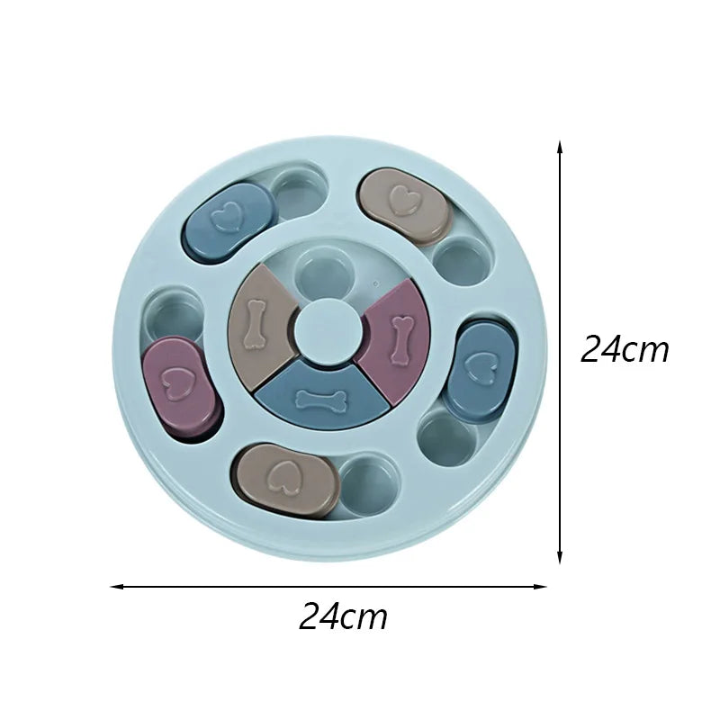 Interactive Puzzle Slow Feeder Bowl for Cats & Dogs