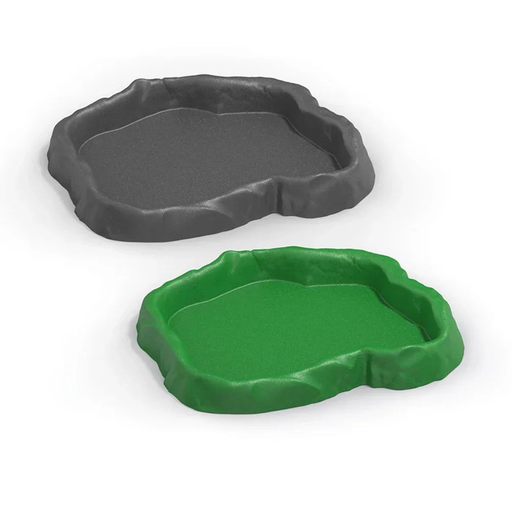Reptile Rock-Style Food & Water Bowl for Terrariums