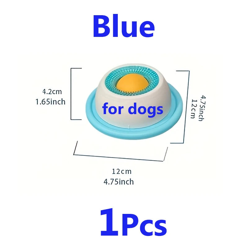 Interactive Lick Mat & Slow Feeder Bowl for Dogs & Cats — Promotes Dental Health & Calm Eating