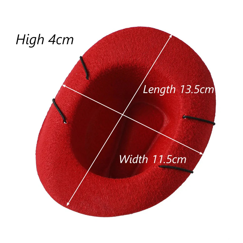 Western Cowboy Pet Hat for Cats & Small Dogs