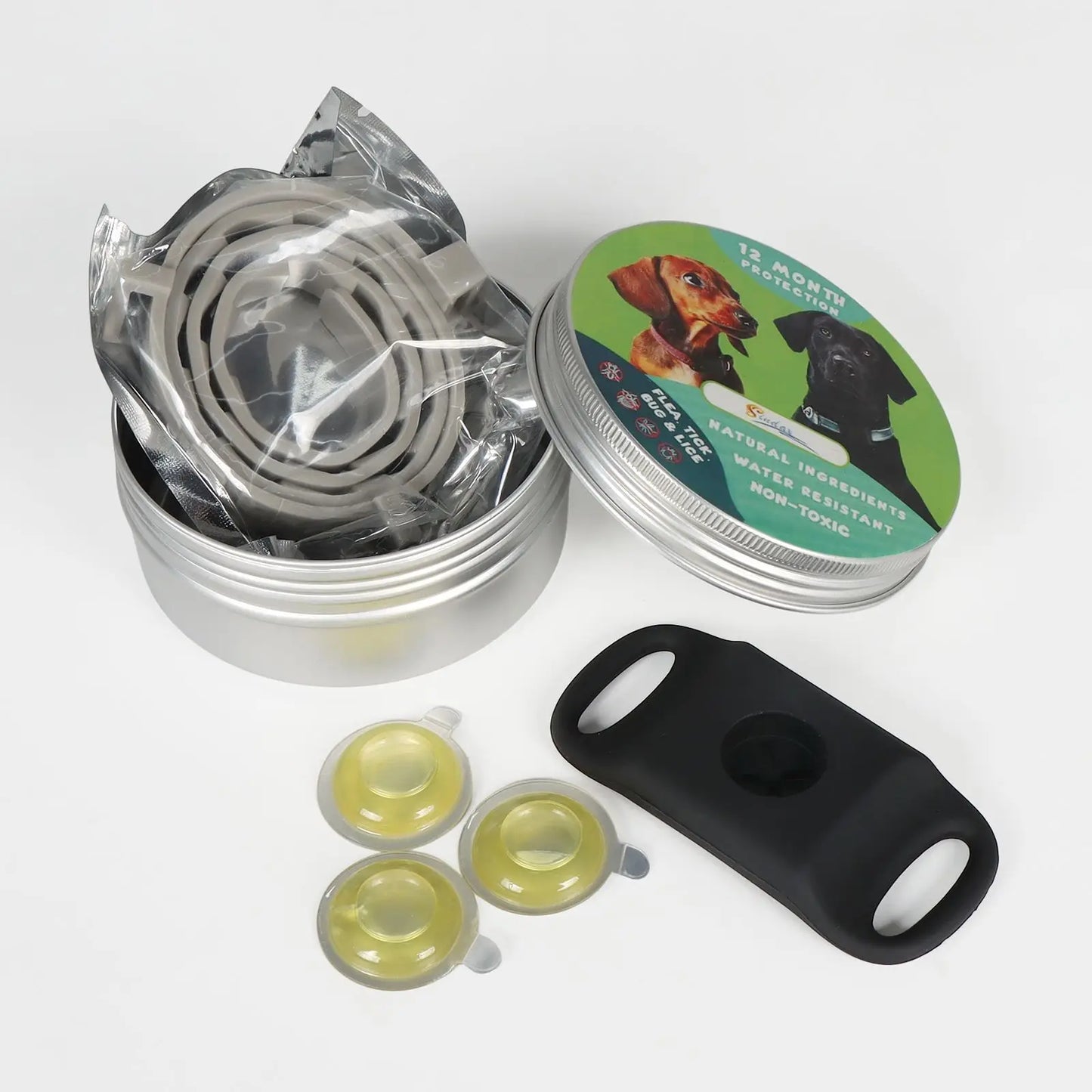 Natural Essential Oil Flea & Tick Collar Pendant – Chemical-Free Protection for Dogs & Cats