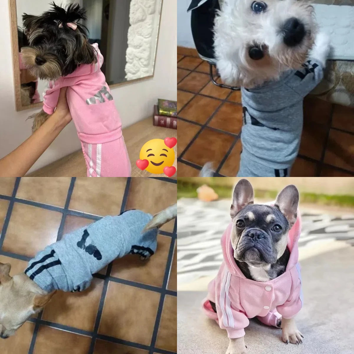 Winter Dog Jumpsuit - Warm Fleece Hoodie for Small to Large Dogs