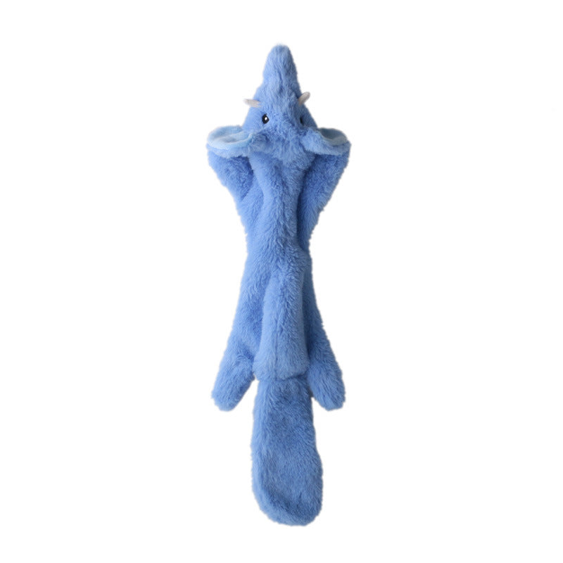 Jouet pour chien en peluche crocodile couineur avec papier froissé