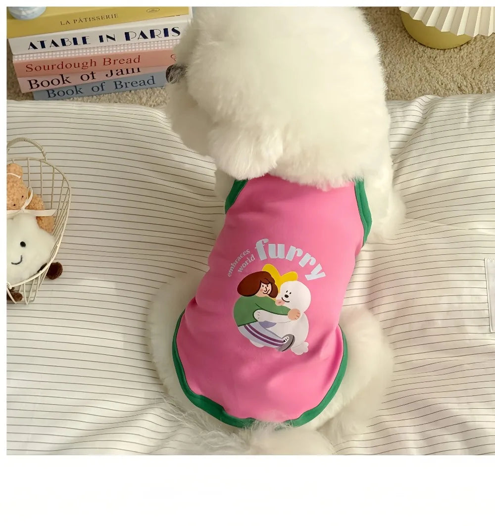 Robe et gilet rafraîchissants 2 en 1 pour petits chiens et chats | Jupe d'été respirante "Princesse" pour Chihuahuas et chiots