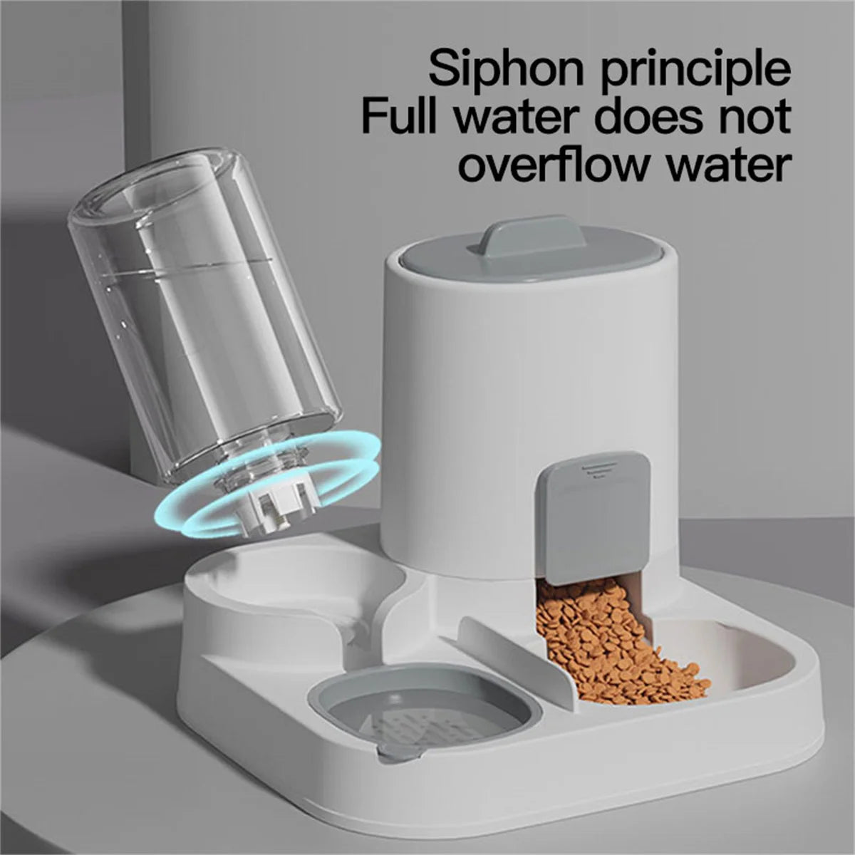 Gravity Cat Feeder & Water Dispenser