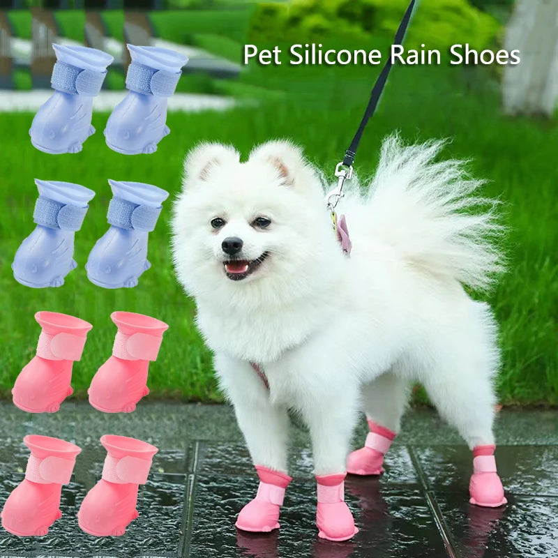 Waterproof Pet Paw Protector Boots (4 Pack)
