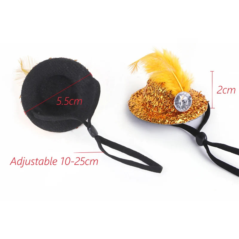 Adjustable Mini Party Hat for Hamsters, Rats & Guinea Pigs