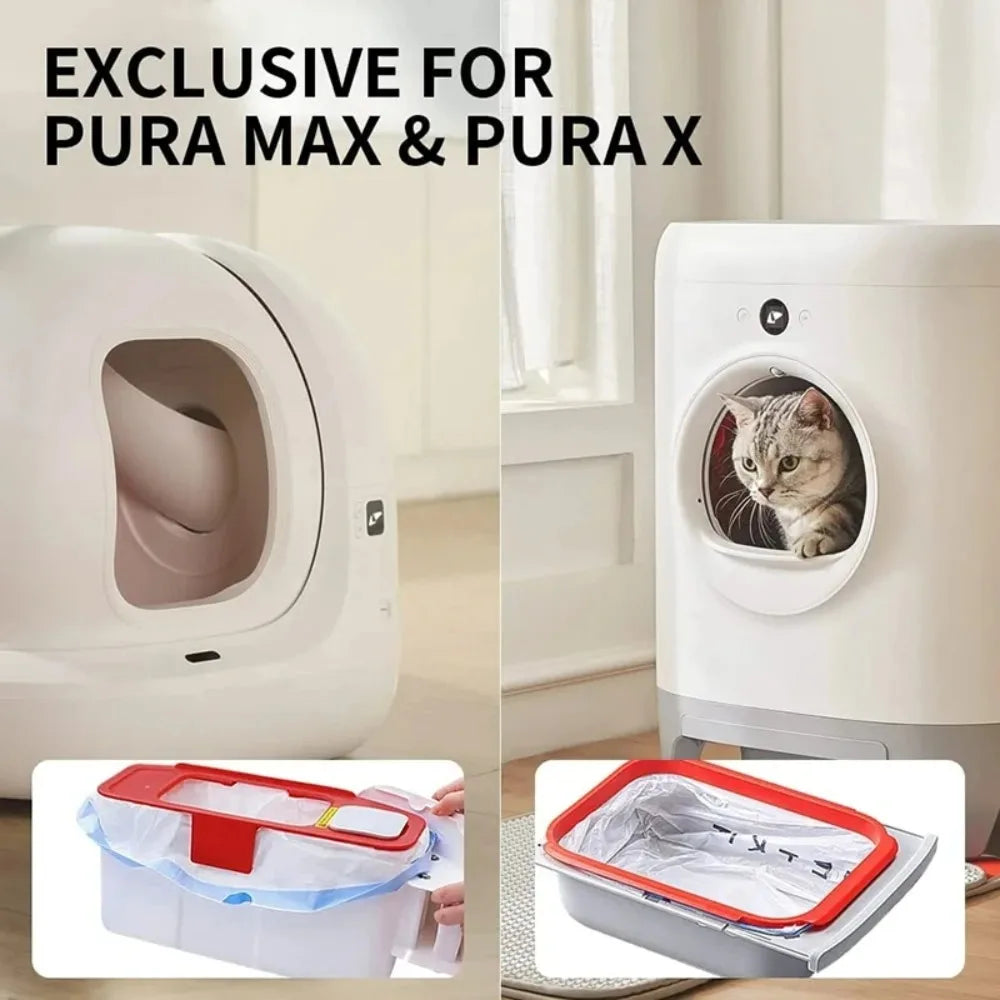 Replacement Waste Bags for PETKIT Smart Cat Litter Boxes – 20 Bags per Roll, Multi-Pack Options