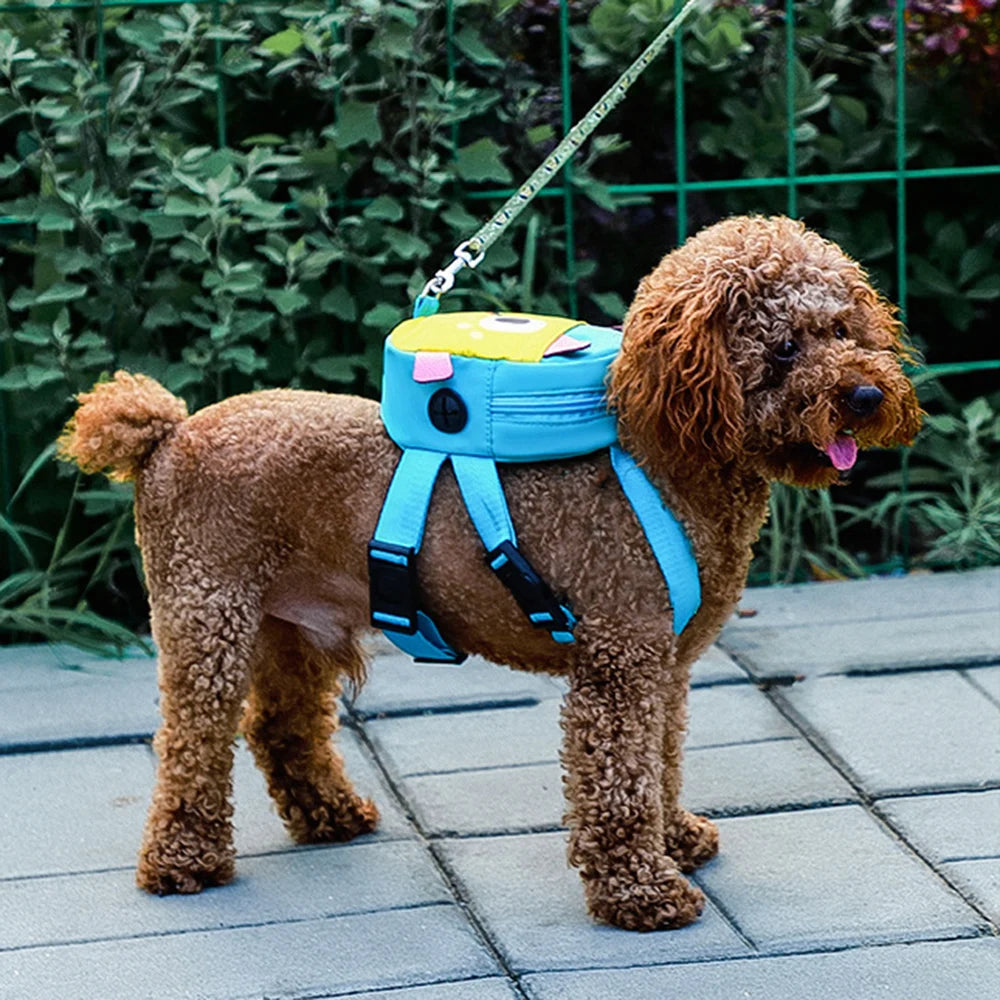 Cartoon Backpack Harness for Small Dogs & Cats