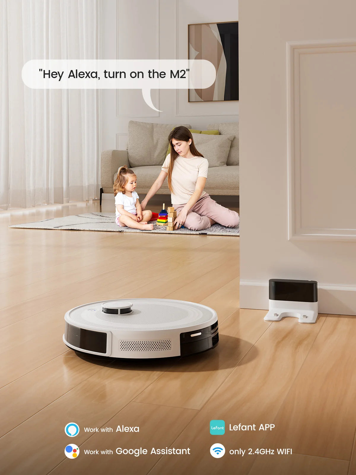 Robot Vacuum Cleaner with Laser Navigation & 6000Pa Suction | Anti-Tangle