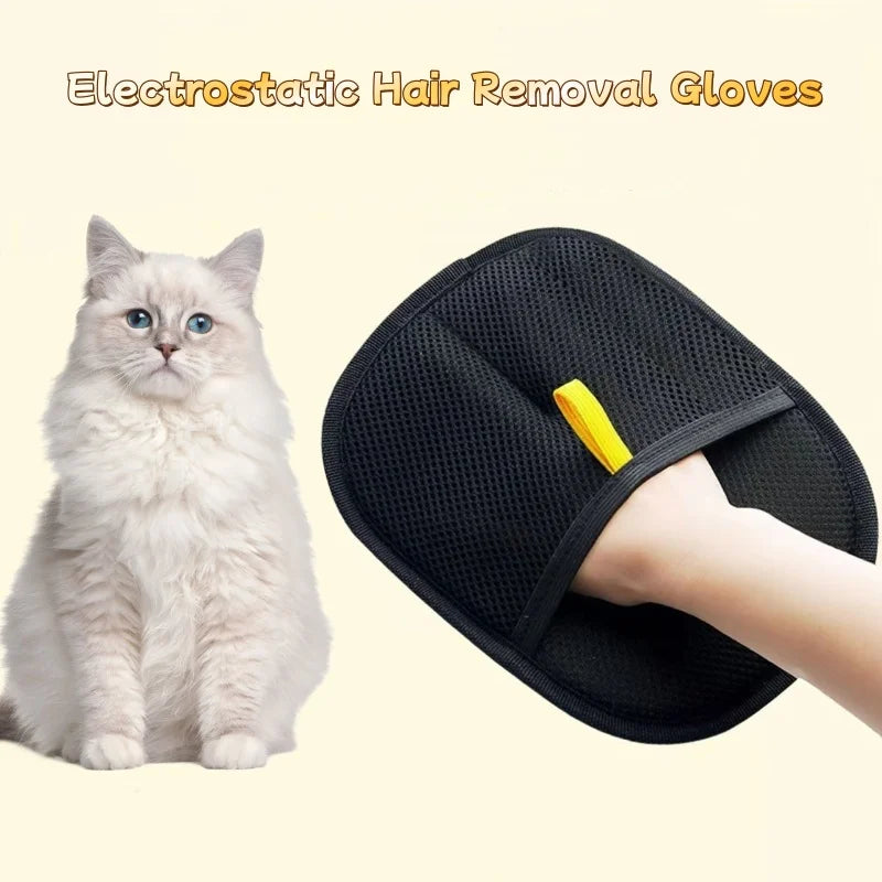 Cloth Pet Hair Removal Gloves