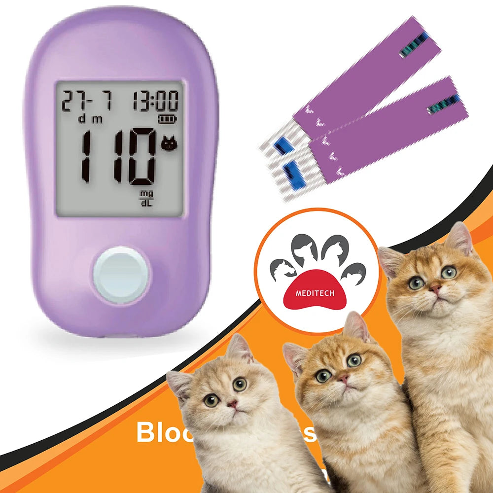 Pet Blood Glucose Monitoring System for Cats & Dogs