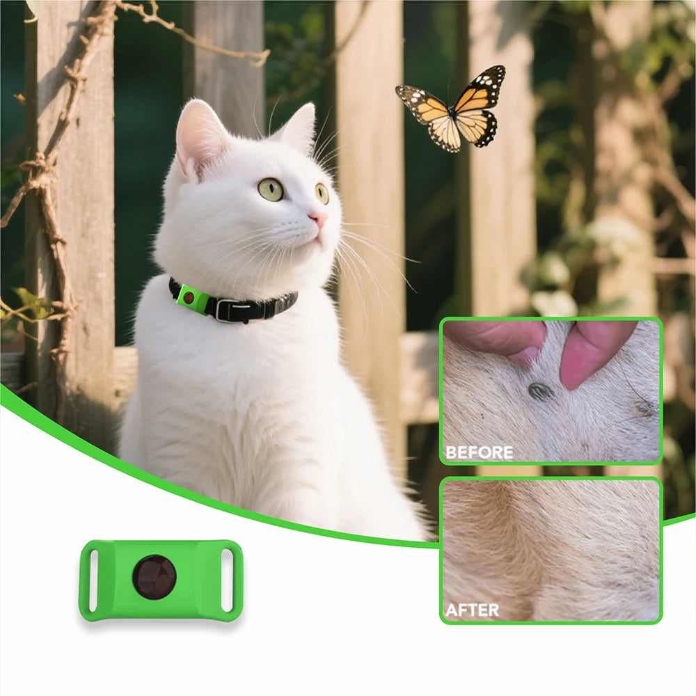 Natural Essential Oil Flea & Tick Collar Pendant – Chemical-Free Protection for Dogs & Cats