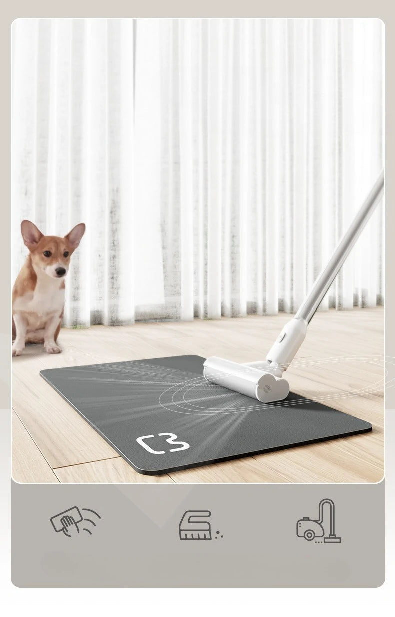 Absorbent Pet Feeding Mat with Waterproof Backing