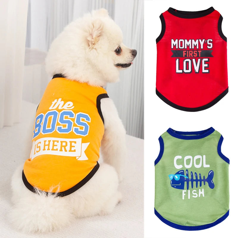 Summer Cotton Vest for Cats & Small Dogs