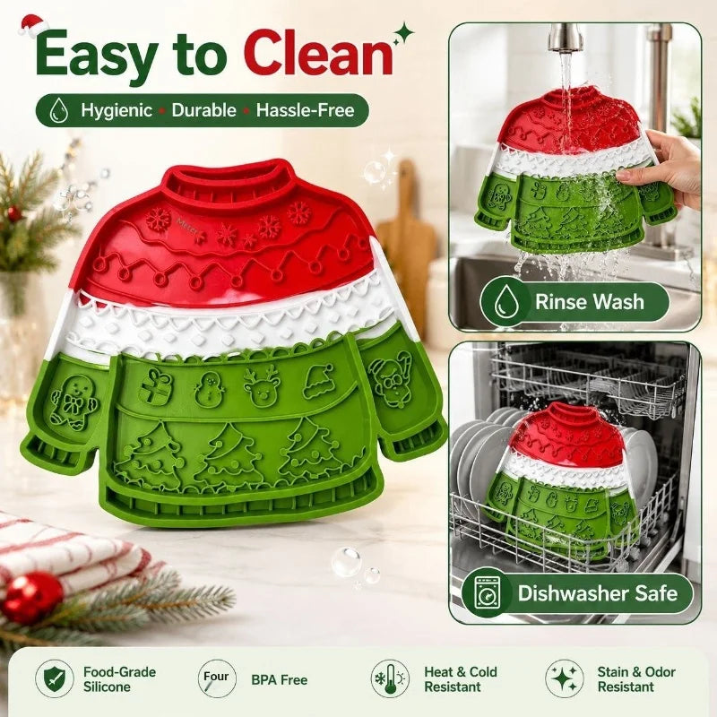 Christmas Jumper Lick Mat for Dogs & Cats