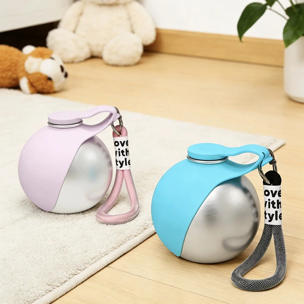 2-in-1 Portable Dog Water Bottle for Small Dogs - Leakproof Compact Dog Travel Water Bottle, Portable Pet Water Bottle
