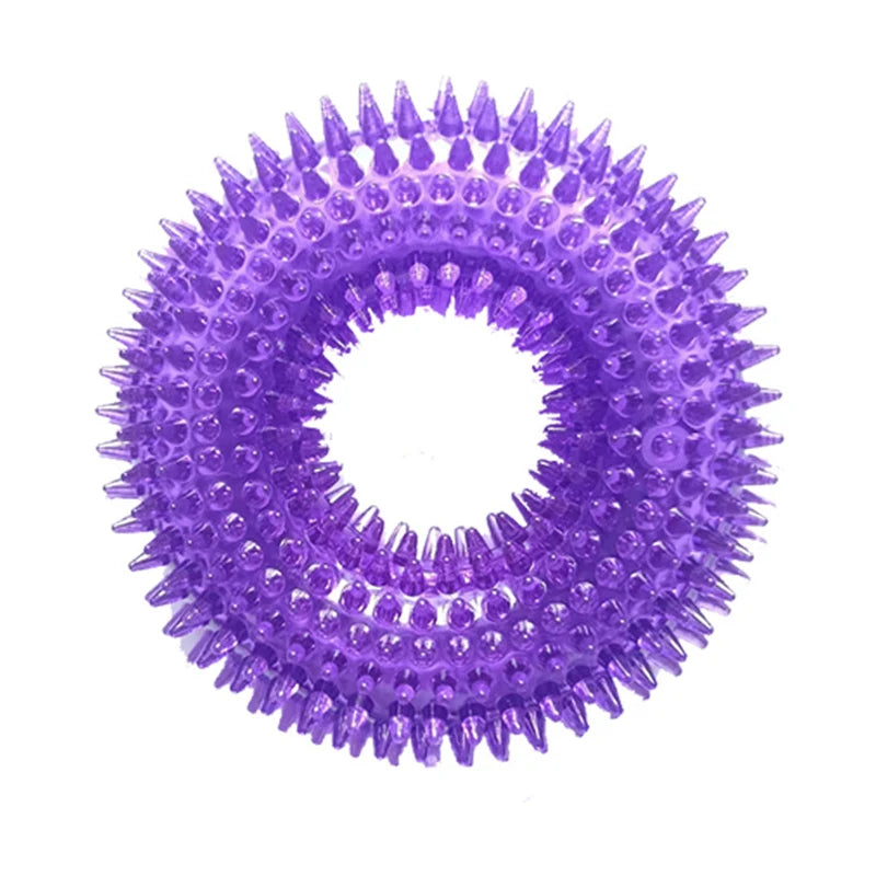 Squeaky Donut Chew Toy for Small & Medium Dogs