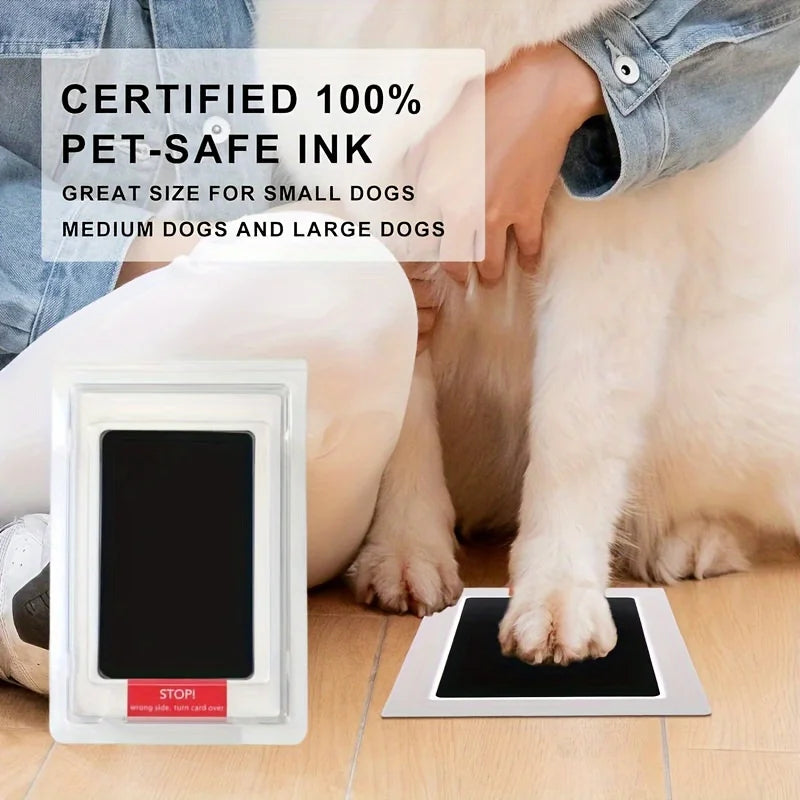 Tampon encreur sans contact pour empreintes de pattes d'animaux – Kit souvenir commémoratif pour chiens et chats