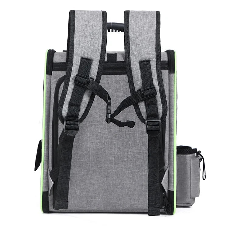Expandable Pet Carrier Backpack with Plush Pad