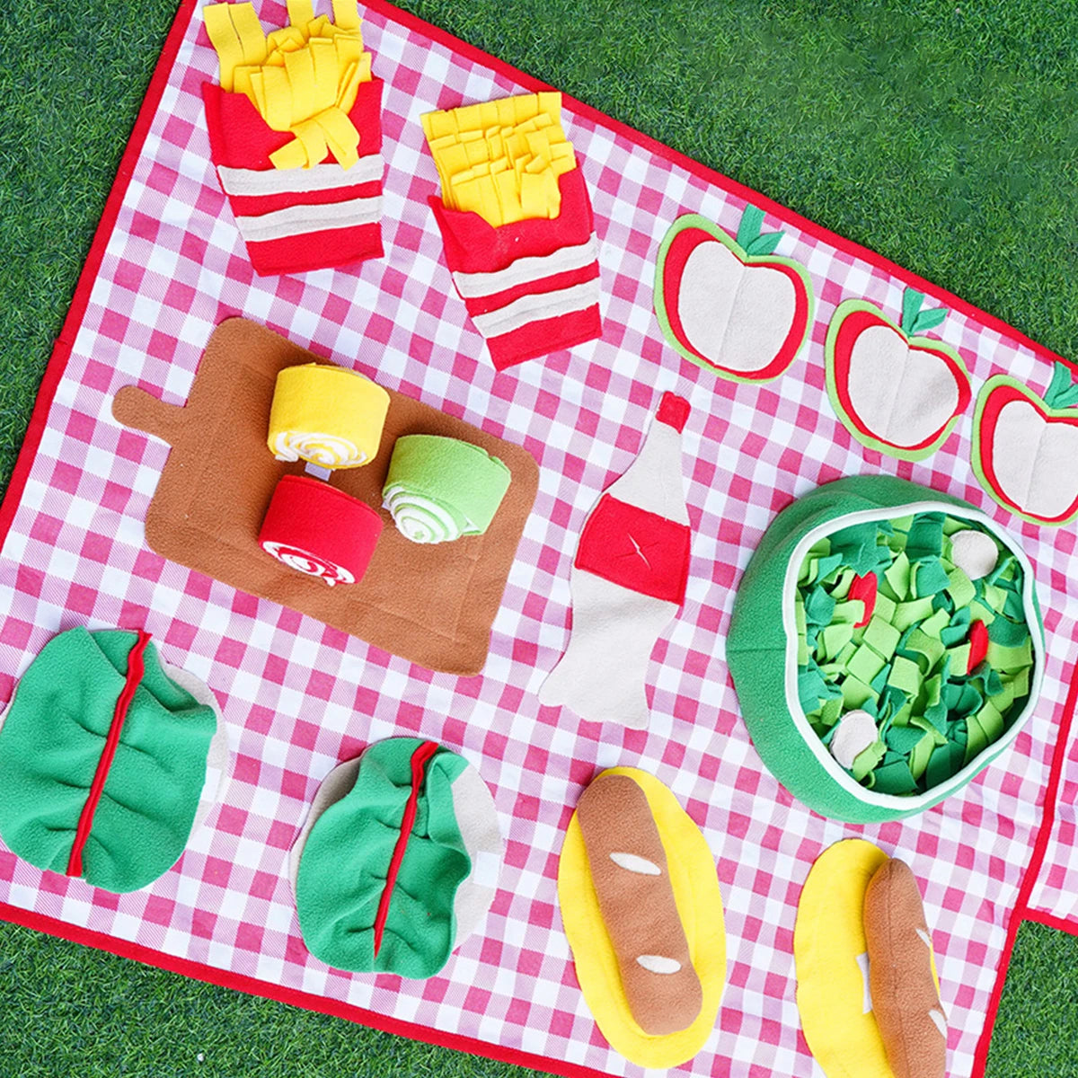 Picnic-Themed Dog Snuffle Mat