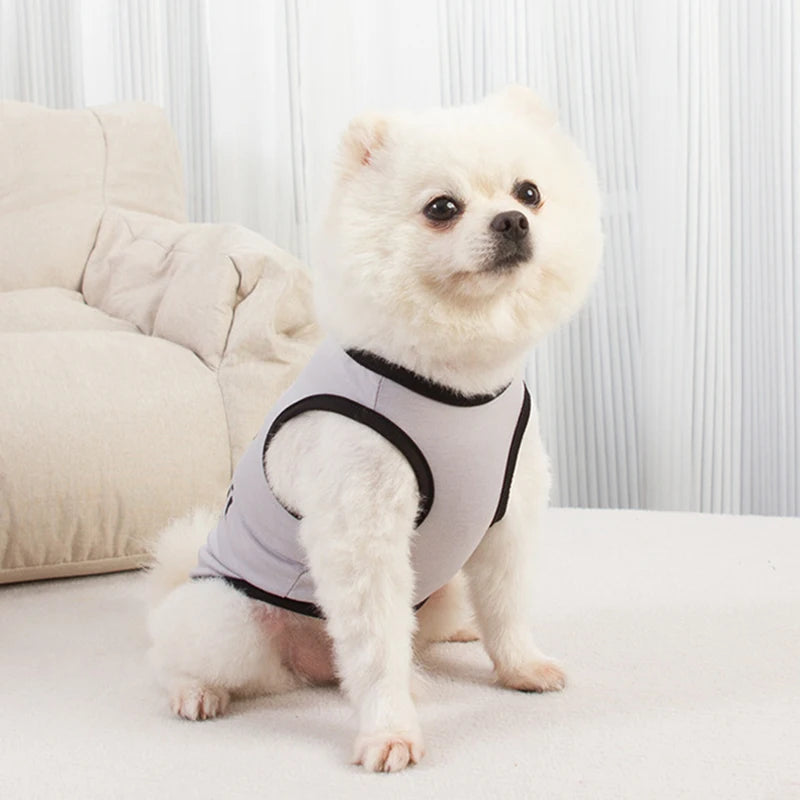 Letter Print Sleeveless Vest for Small Dogs