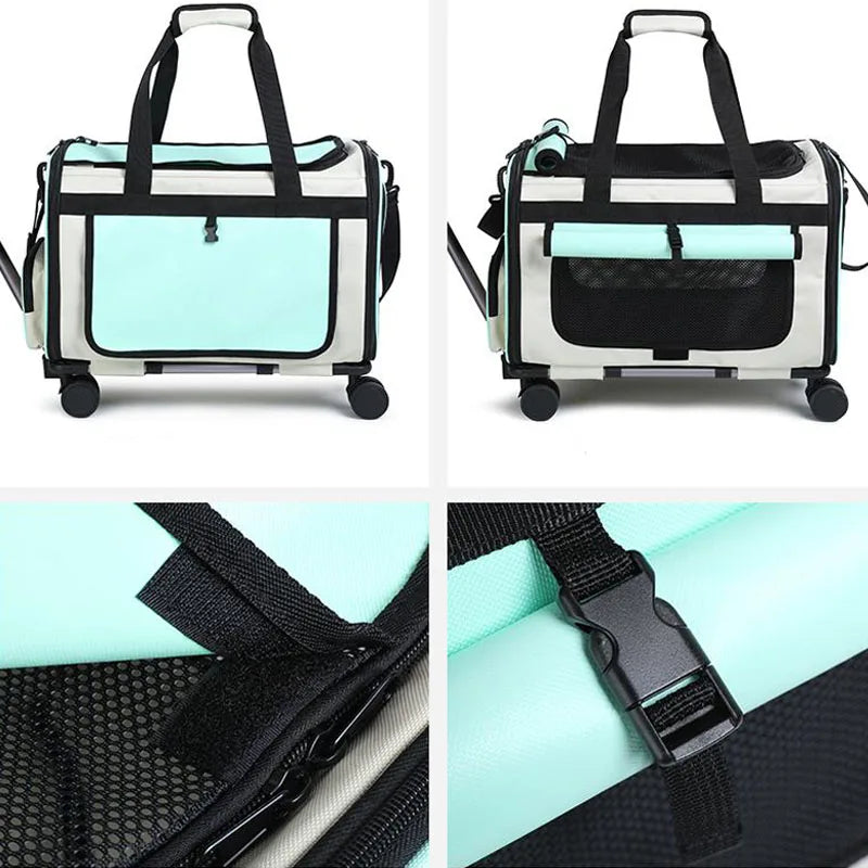Sac de transport pliable pour animaux de compagnie — Grande valise de voyage détachable