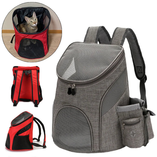 Mesh Breathable Pet Travel Backpack for Cats & Small Dogs