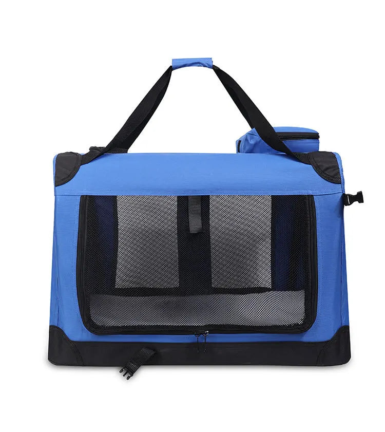 Cage de transport et de voyage pliable et souple avec tapis — 3 portes