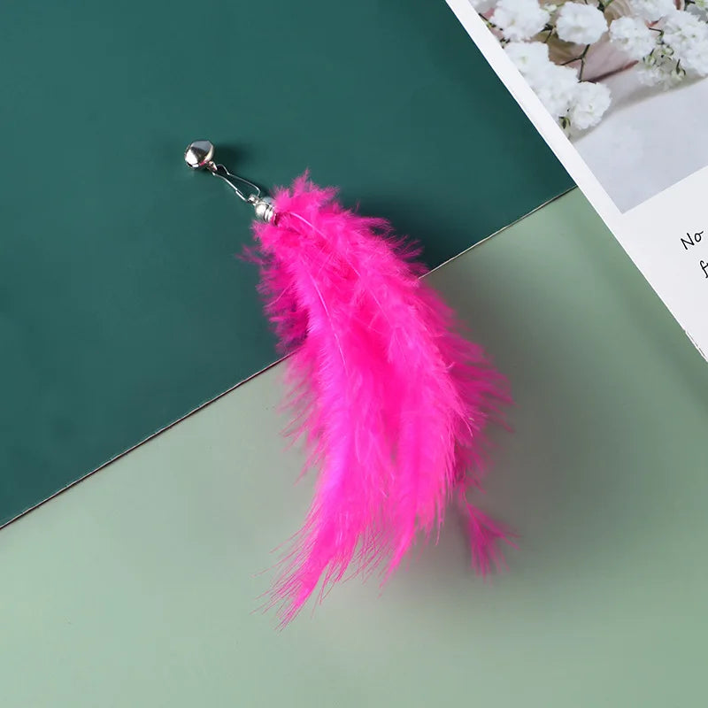 Ensemble d'accessoires de remplacement pour jouets pour chats avec souris, ver et balle