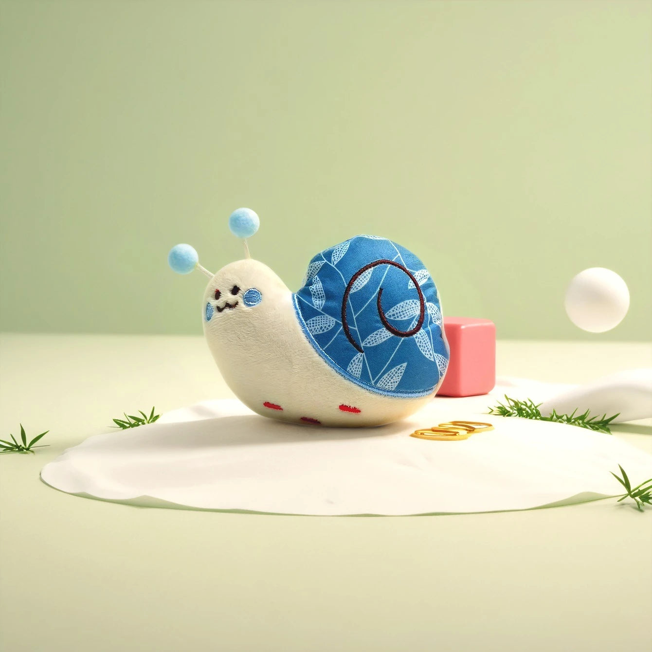 Jouet pour chien en forme d'escargot - Jouet à mâcher dentaire et peluche