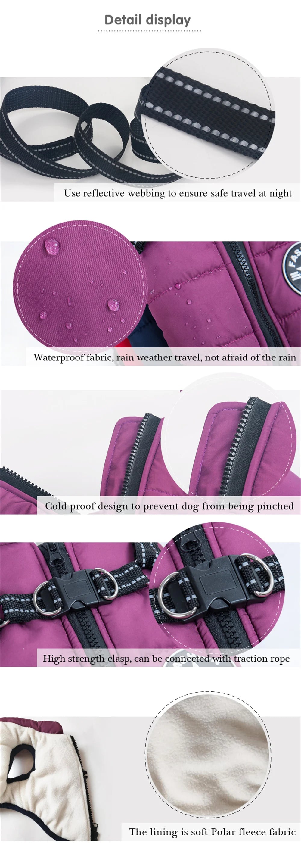 Waterproof Reflective Winter Dog Jacket