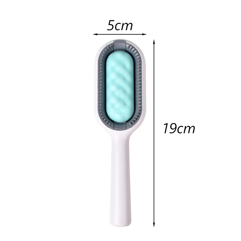 Double-Sided Pet Grooming Brush & Hair Removal Comb