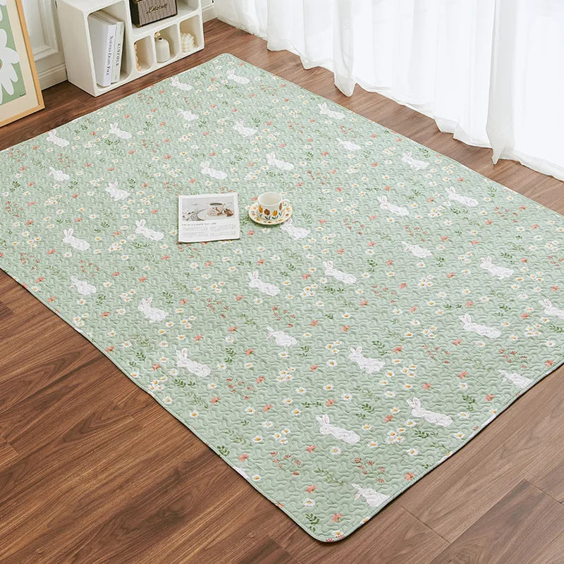 Washable Cotton Pet Floor Mat – Multi-Use Bedding Pad