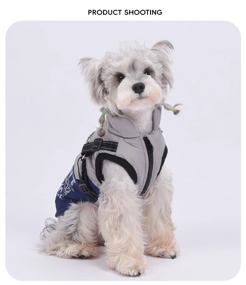 Reflective Winter Vest Harness Jacket for Dogs & Cats