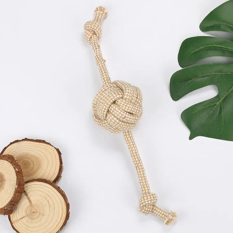 Cotton Rope Knot Chew Toy for Dogs & Cats