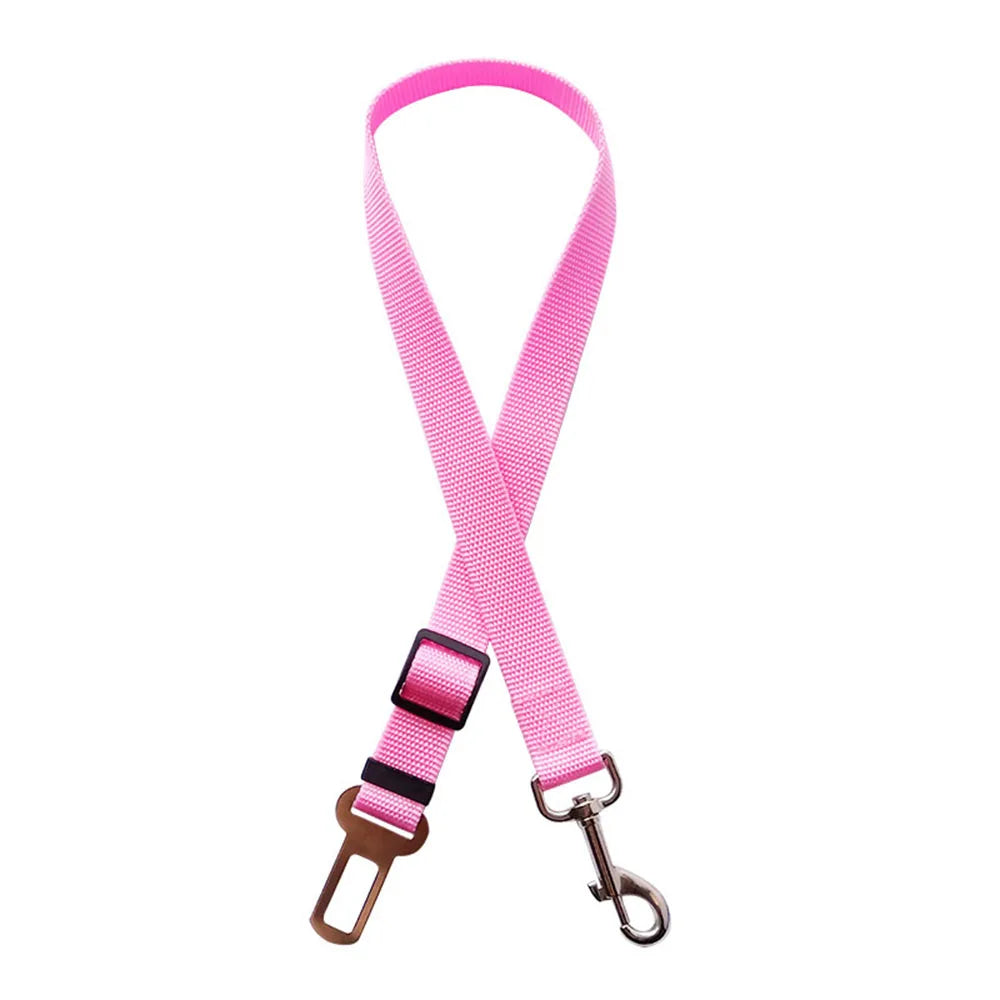 Ceinture de sécurité rétractable pour chien avec bande réfléchissante