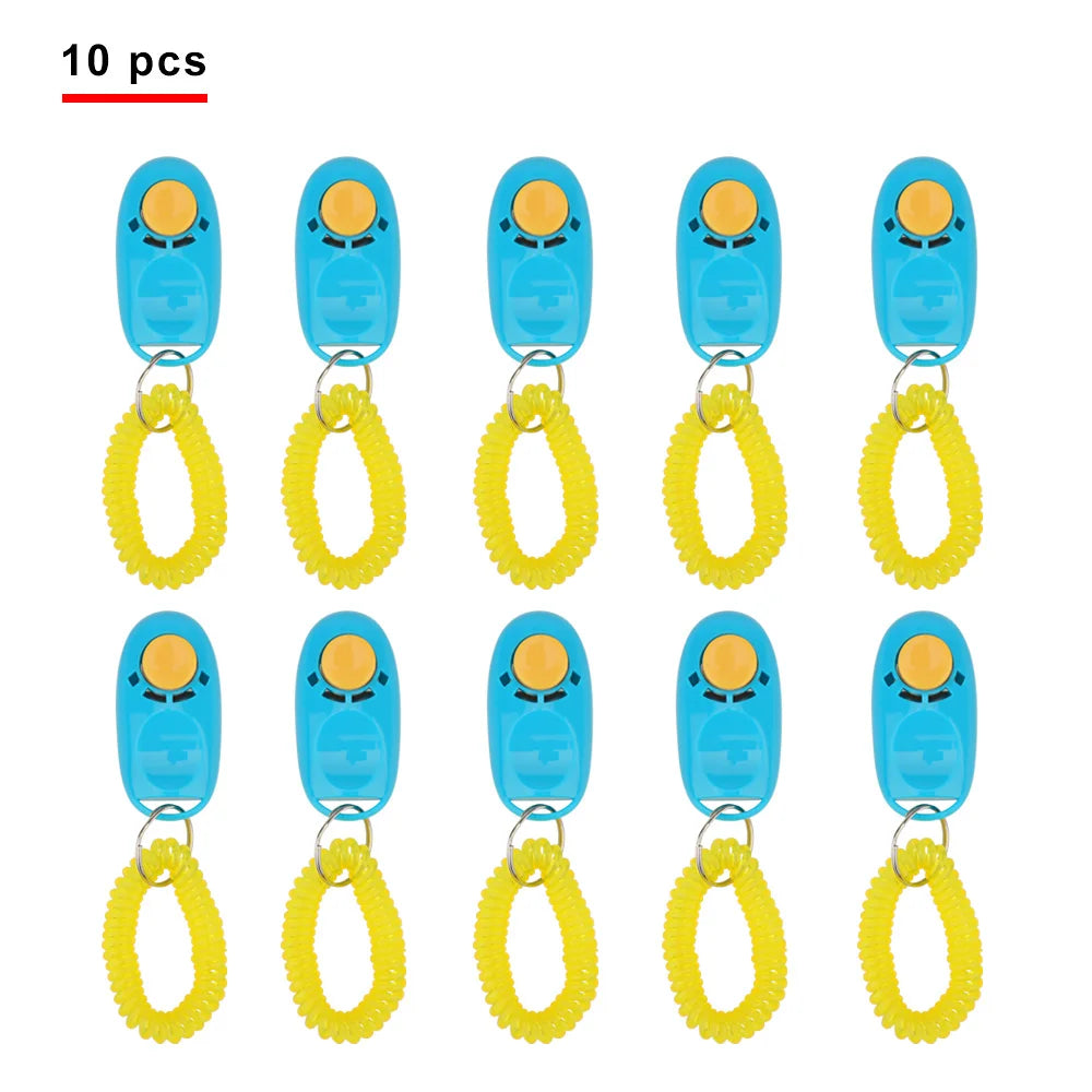 Pet Training Clicker with Wrist Strap (10 Pack)