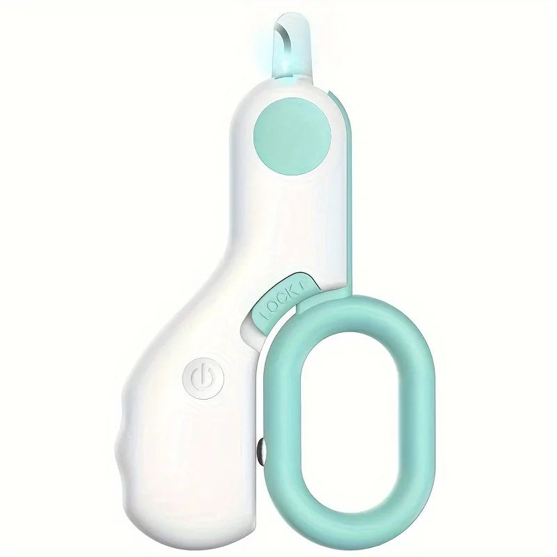 LED Pet Nail Clipper with Blood Line Light - Mini Size for Cats and Dogs
