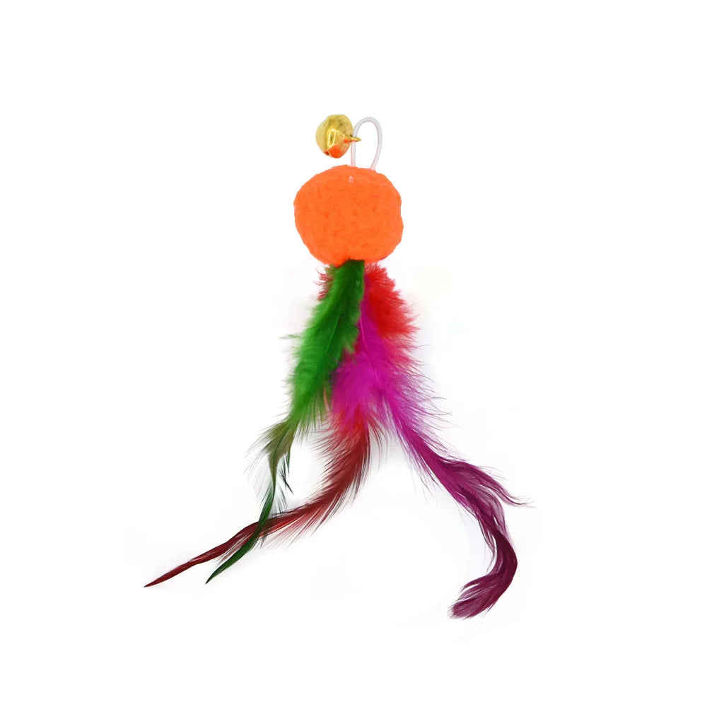 Ensemble d'accessoires de remplacement pour jouets pour chats avec souris, ver et balle
