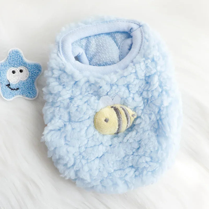Warm Fleece Vest for Kittens, Puppies & Small Pets