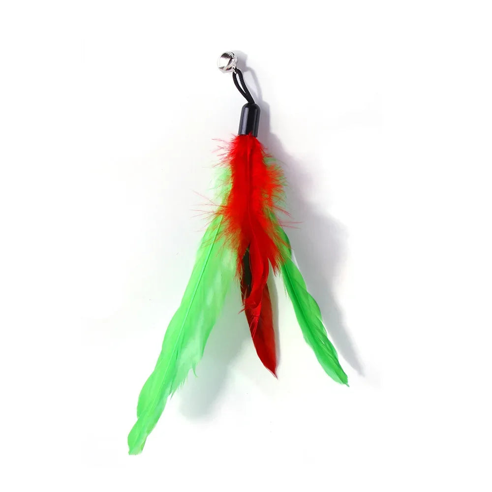 Retractable Cat Feather Wand Set