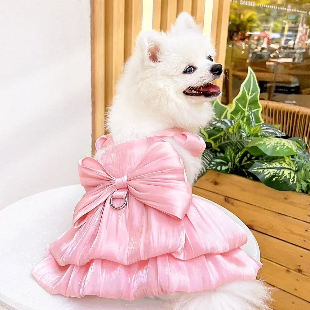 Bowknot Princess Dress for Small Dogs & Cats