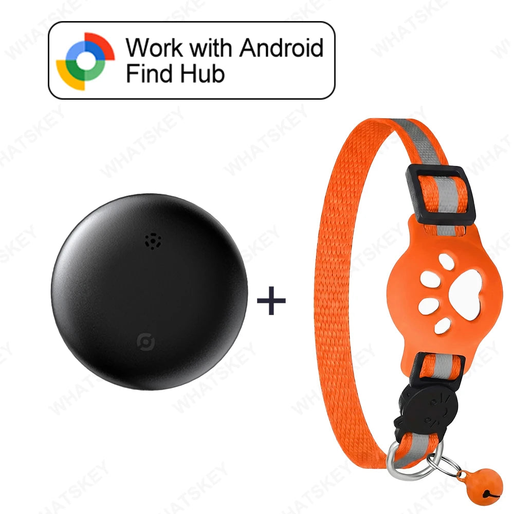 Google Find My Device Pet Collar Tracker for Cats & Dogs — Android Compatible