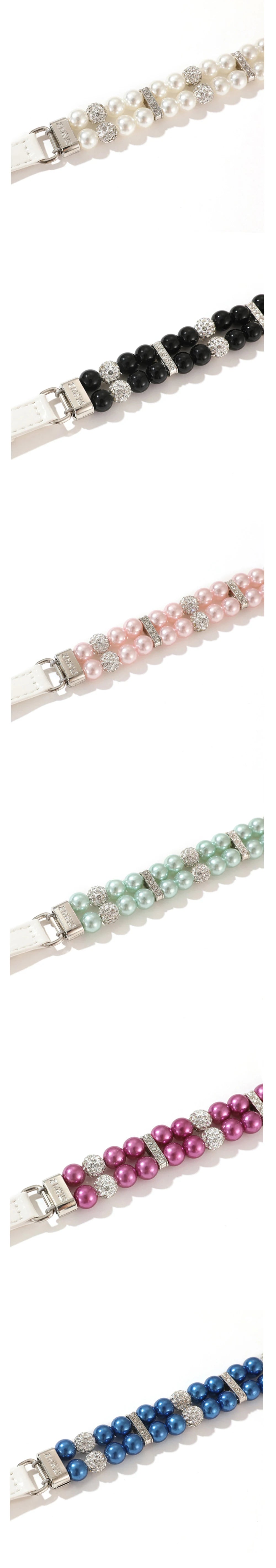 Pearl & Rhinestone Pet Collar for Cats & Dogs